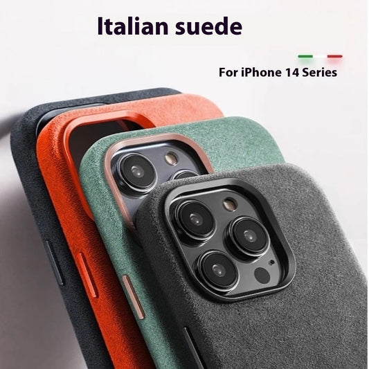 Alcantara Suede Phone Case Magnetic All-inclusive Men and Women — view 2