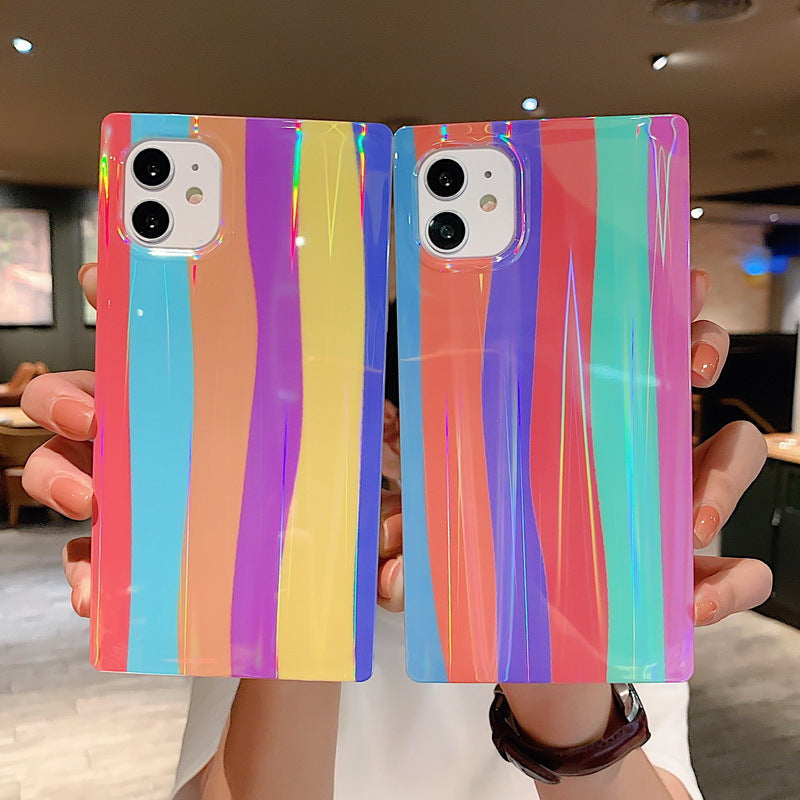 Compatible with Apple, Square Rainbow Iphone12 Mobile Phone Case — view 5