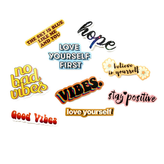 40 Inspirational English Graffiti Stickers Trolley Case Laptop Cartoon Series — view 2