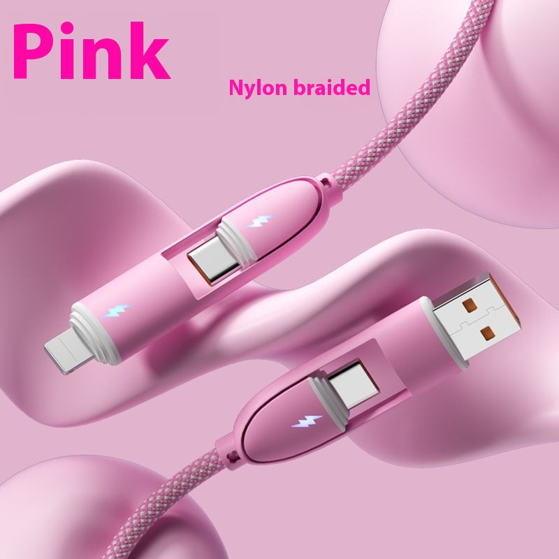 Four-in-one Silicone Fast Charge Data Cable — view 8