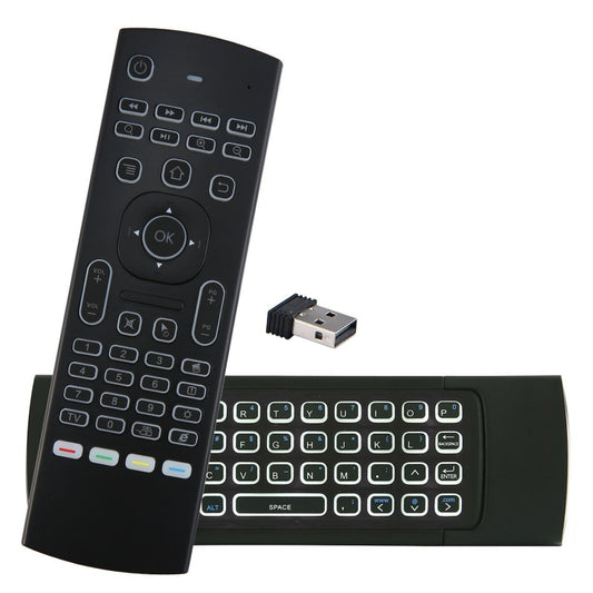 MX3 MX3-L Backlit Air Mouse T3 Smart Voice Remote Control 2.4G RF Wireless — view 2