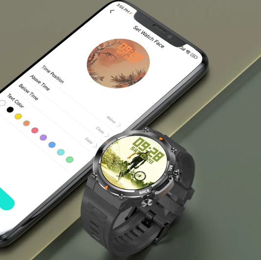MAX18 Men Smartwatch AMOLED1.43inch Big Screen BT Calls Gesture Control AI — view 2