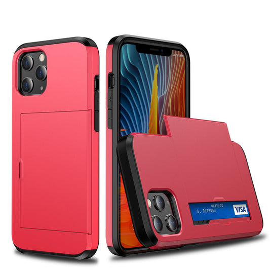 Compatible with Apple, iPhone12 Card Push Sliding Type anti-drop Phone Case — view 2