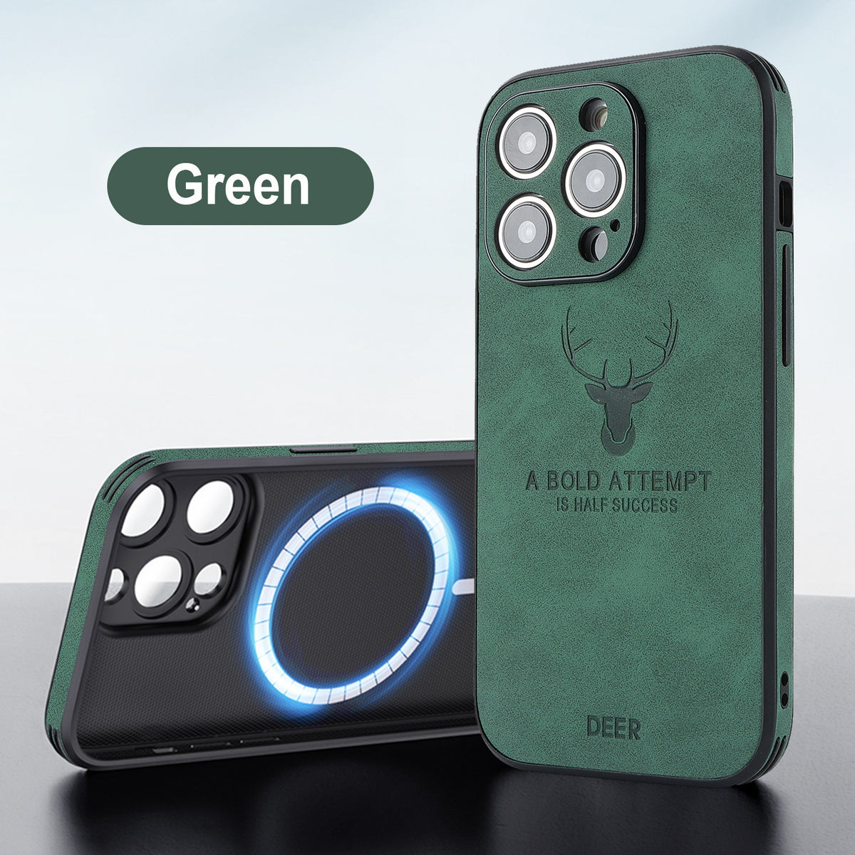 16 Series Magnetic Charging Moose Head Printing Phone Case — view 8