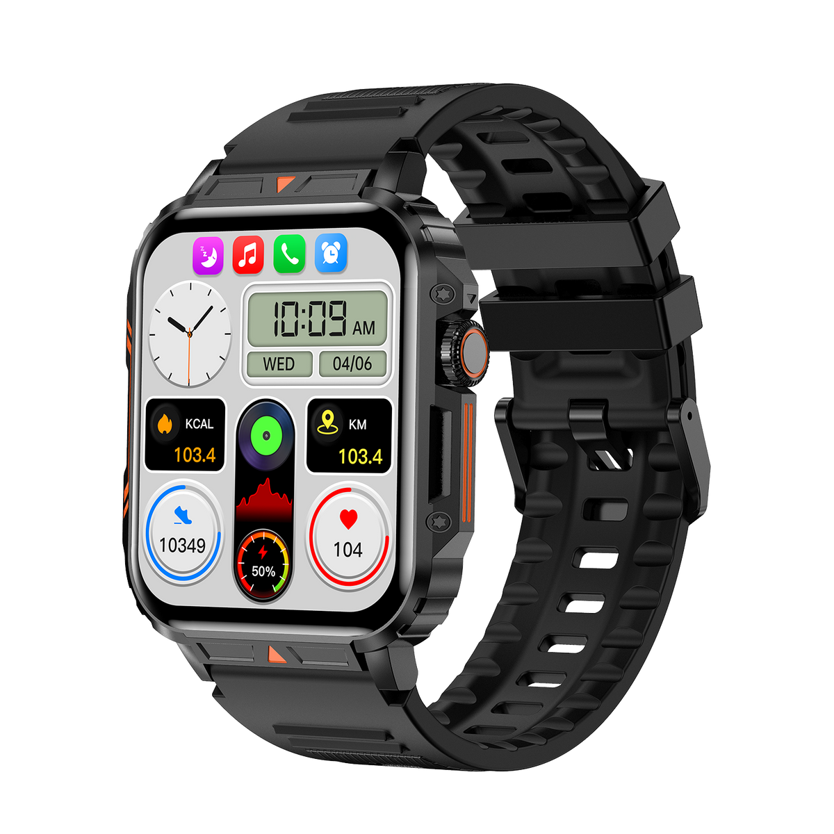 L81 Outdoor Sports Square Smartwatch Answer Call Big Battery Fitness Tracker — view 5