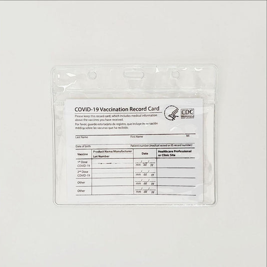 Vertical Transparent PVC Plastic Card Holder — view 2
