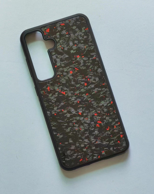 Carbon Fiber Silicone Patch Phone Case — view 2