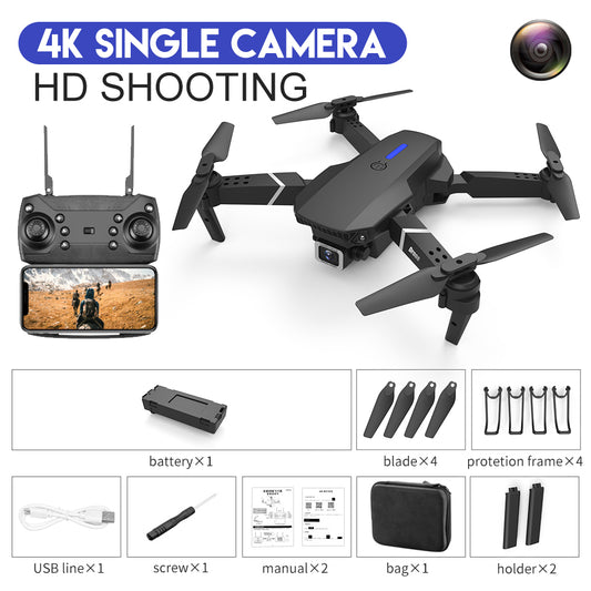 E88 Drone Aerial Photography HD 4K Dual Camera Remote Control Airplane Toy — view 2