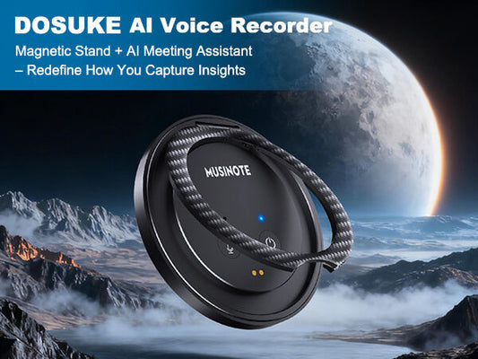 Magnetic AI Cloud Voice Recorder with Live Transcription