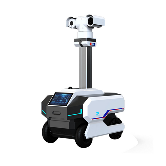 AI-Powered Four-Wheel Outdoor Security Inspection Robot