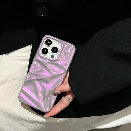 Colorful Purple Water Ripple Phone Case Three-dimensional — view 2