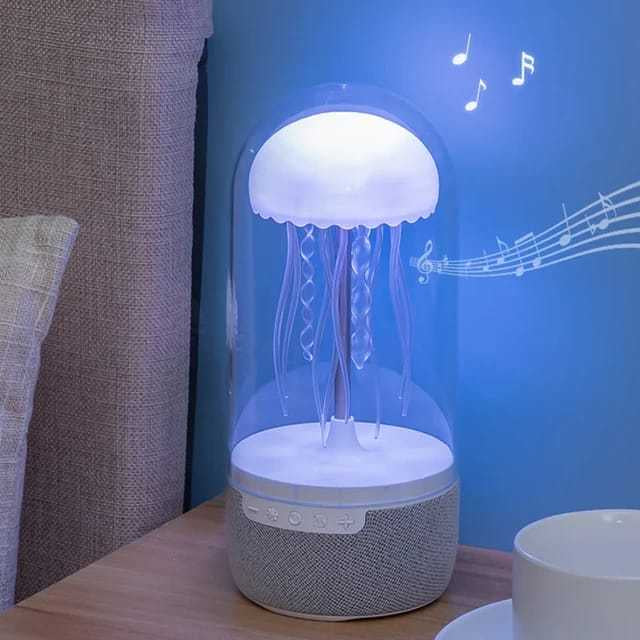 3 in 1 Creative Colorful Jellyfish Lamp Bluetooth Speaker Ellyfish with Lights — view 7