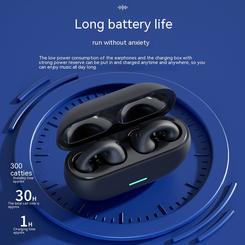 Wireless Ear Clip Bluetooth Headset TWS Comfortable Wear Not In-Ear Sports Bone — view 8