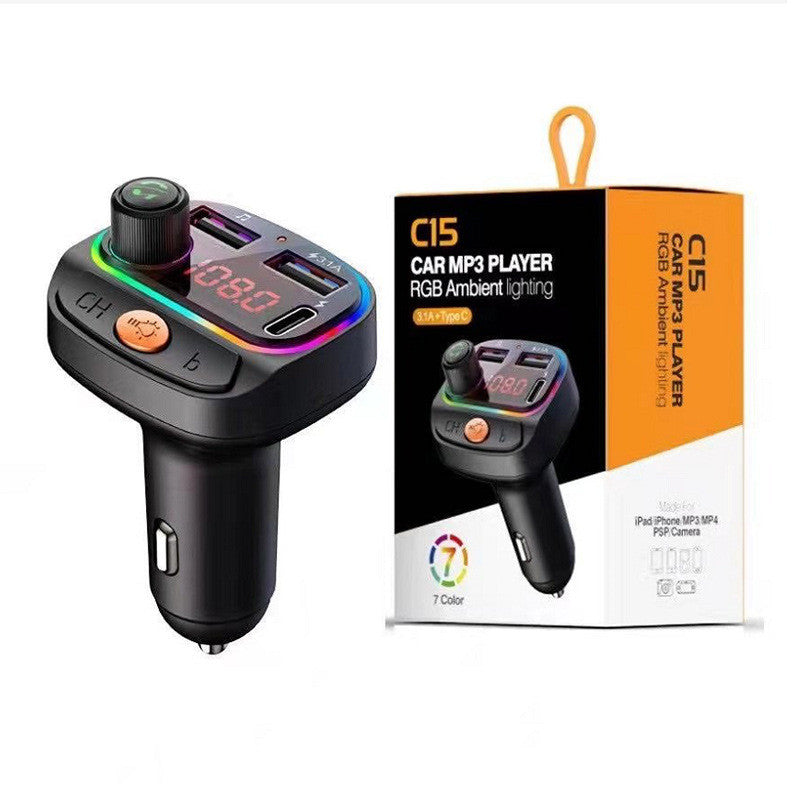 Colorful Mp3 Bluetooth Hands-free Fast Car Charger — view 7