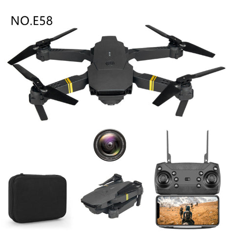 E58 Folding Aerial Wifi Image Transmission Four-axis Remote Control Toy — view 7