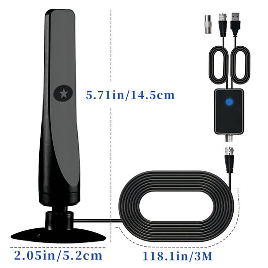 HDTV Vertical Suction Cup Ground Wave Digital TV Antenna High-definition DVB-T2 — view 2