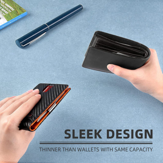 PU Leather Multiple Card Slots Anti-theft Wallet Holder — view 2