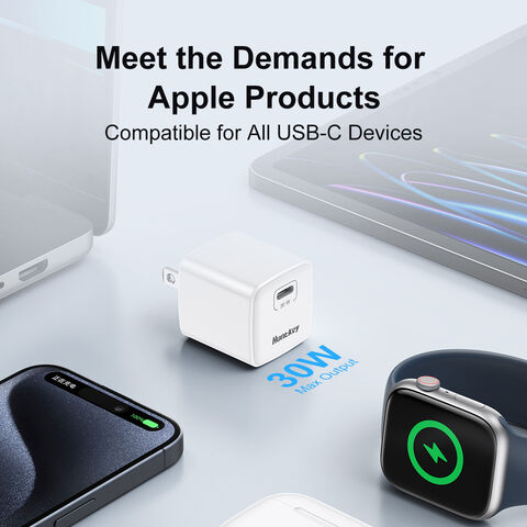 Huntkey 30W USB-C GaN Mobile Phone Fast Charger Support i-Phone