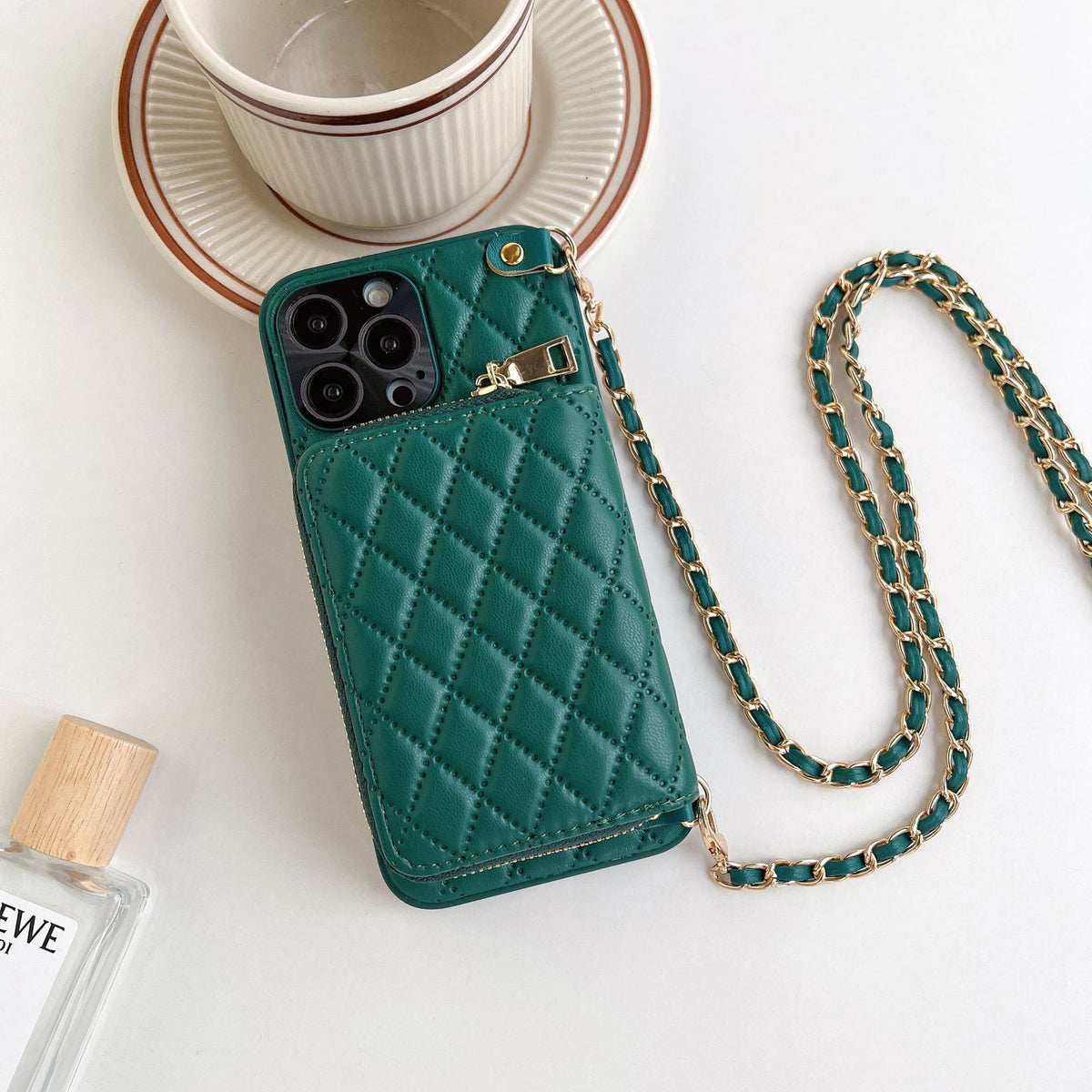 Phone Case Classic Style Luxury Rhombic Lambskin — view 8