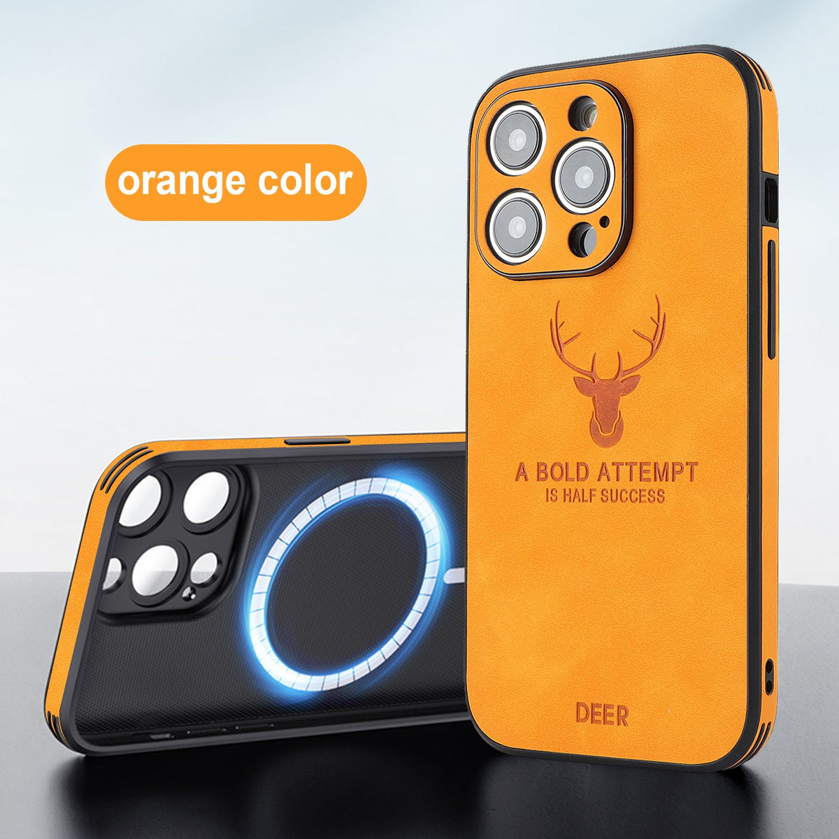 16 Series Magnetic Charging Moose Head Printing Phone Case — view 5