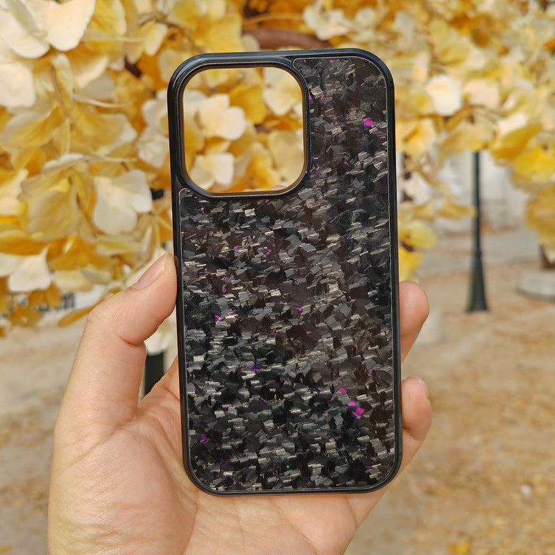 Gold Foil Carbon Fiber Forged Grain Phone Case — view 7