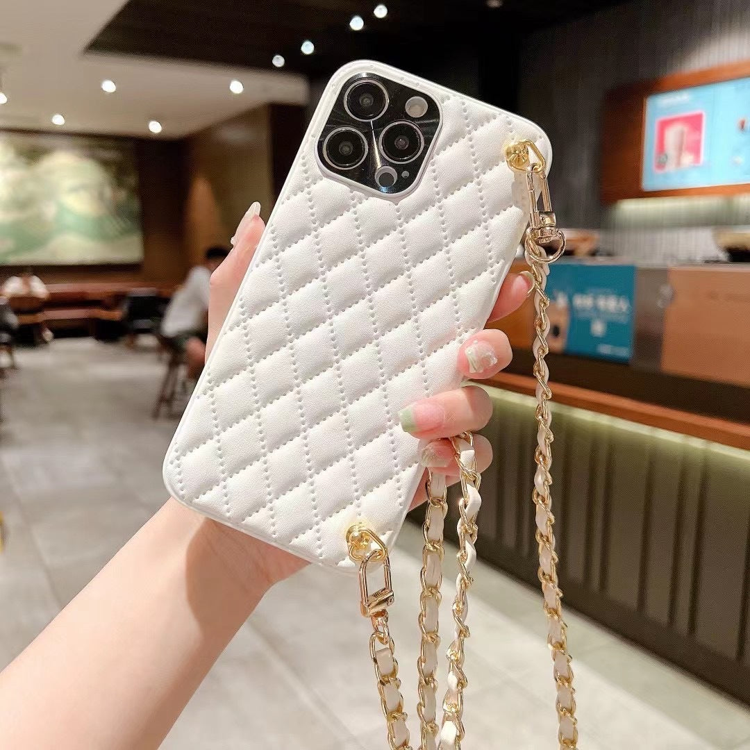 Phone Case Diamond Plaid Crossbody Protective Sleeve — view 5