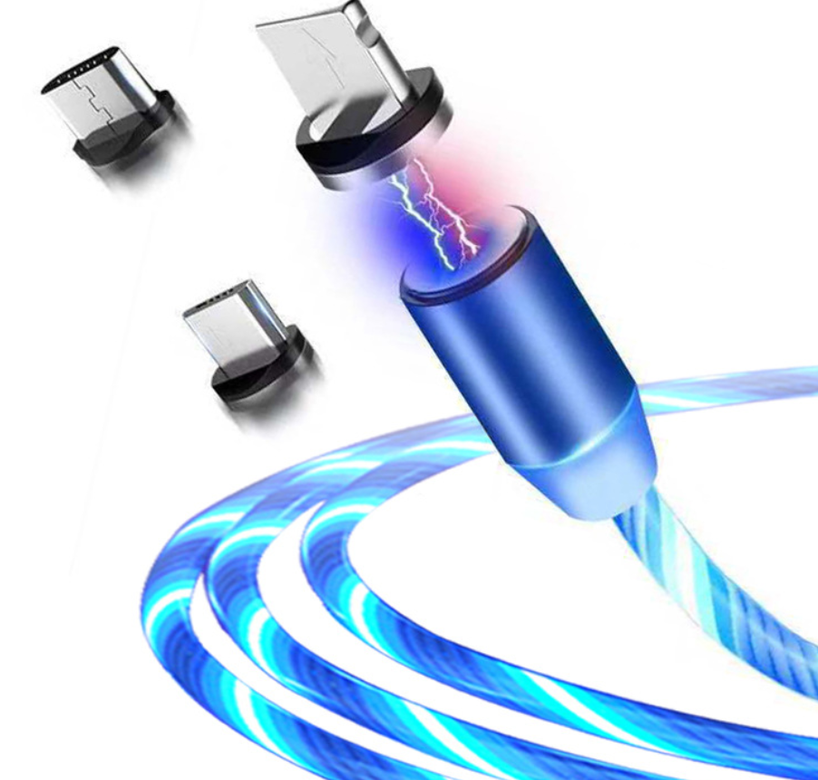 Compatible with Apple, Flowing Light Magnetic Streamer Data Line Cable — view 3