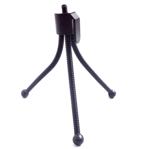 Compatible with Apple, Small Iron Frame Mini Tripod Card Machine Desktop Hose — view 3