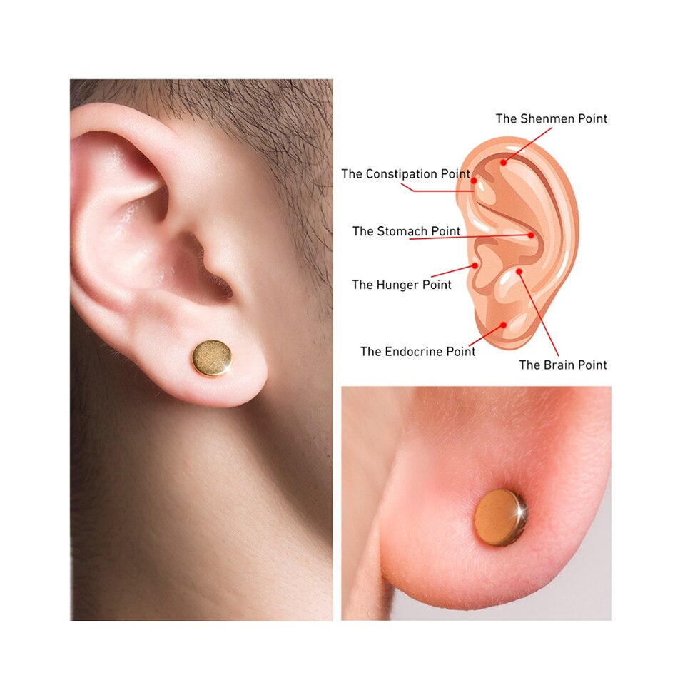 Quit Smoking Magnet Earrings Zerosmoke Auricular Therapy — view 3