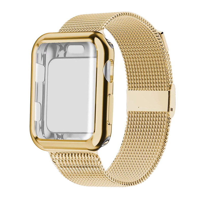 Compatible with Apple, Iwatch5 / 4 / 3 Milan Nice Loop + Protective Case Strap — view 4