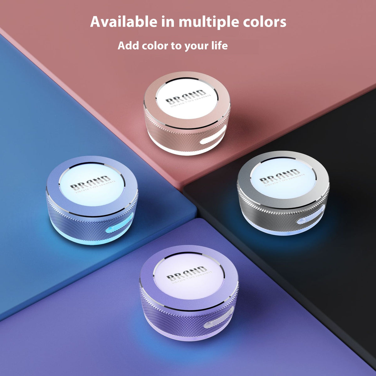 Small Wireless Bone Conduction Speakers Bluetooth Vibration Speaker with Color — view 3