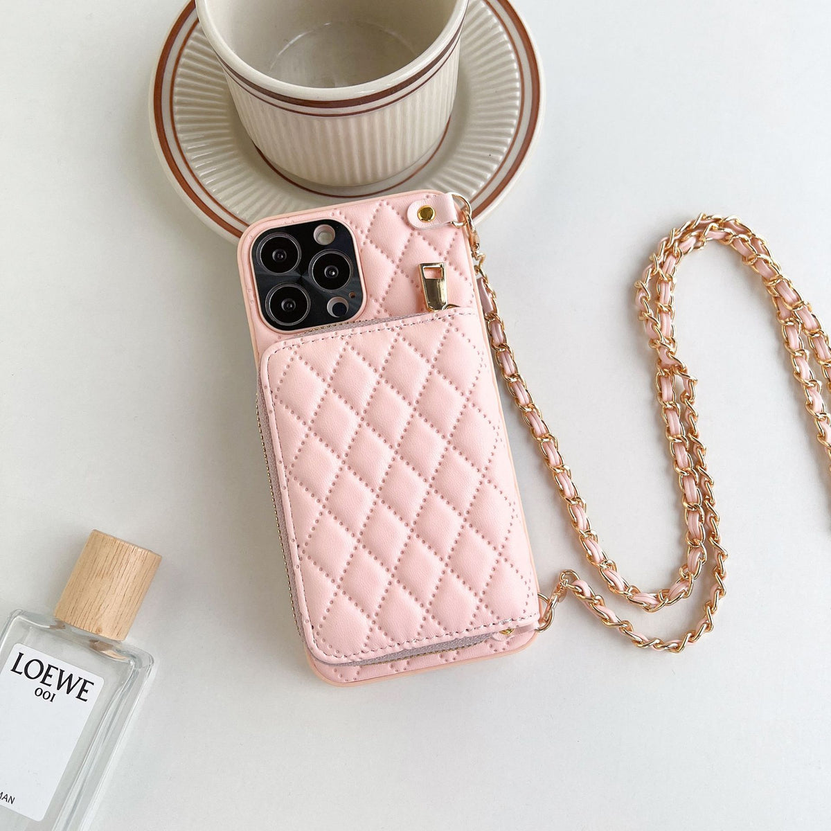 Phone Case Classic Style Luxury Rhombic Lambskin — view 6