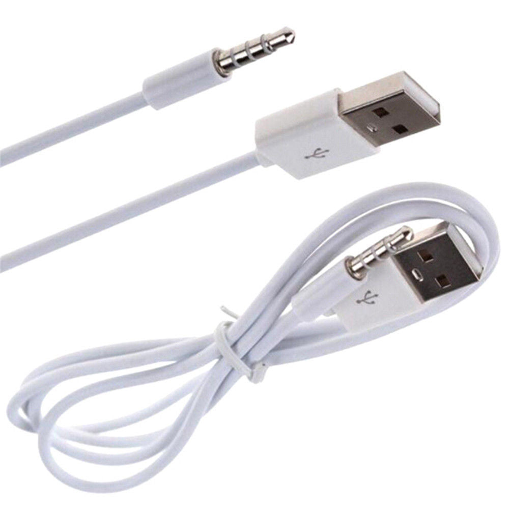 Car MP3 3.5mm Male AUX Audio Socket Jack to USB 2.0 Female Converter Cable Cord — view 2