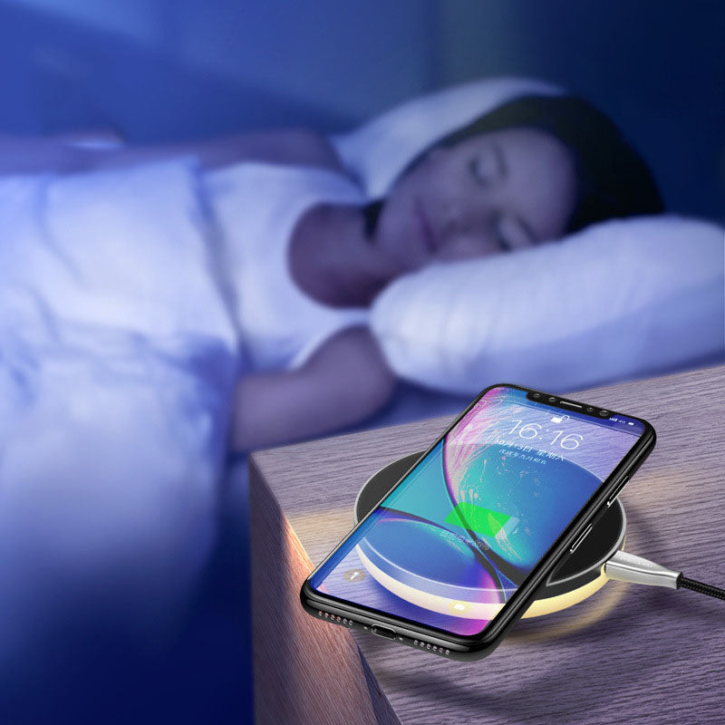 Compatible with Apple, Wireless Charger for iPhone Samsung Night Light — view 3