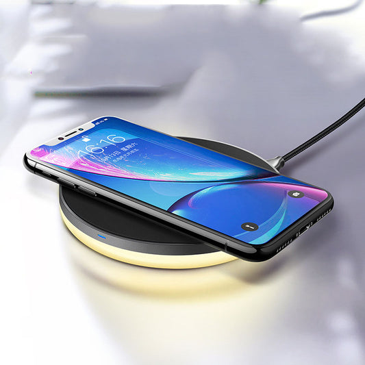 Compatible with Apple, Wireless Charger for iPhone Samsung Night Light