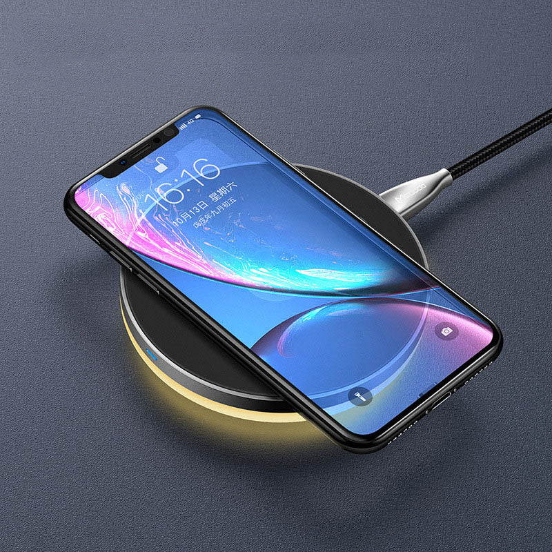 Compatible with Apple, Wireless Charger for iPhone Samsung Night Light — view 2
