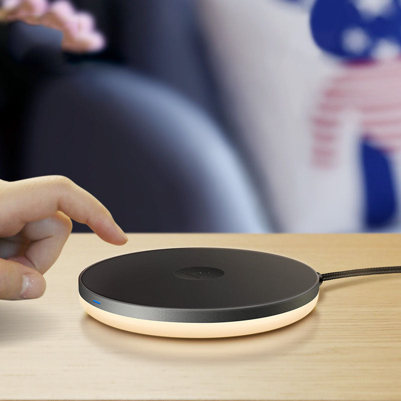 Compatible with Apple, Wireless Charger for iPhone Samsung Night Light — view 4