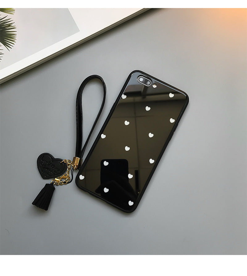 Compatible with Apple , Love Dot Mobile Phone Case Lanyard Glass — view 3