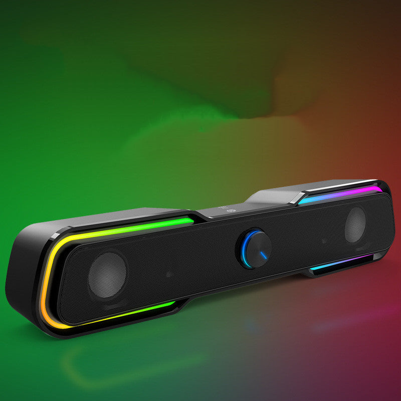 Multimedia Wired RGB Luminous Subwoofer Computer Notebook Mobile Phone Audio Box — view 6