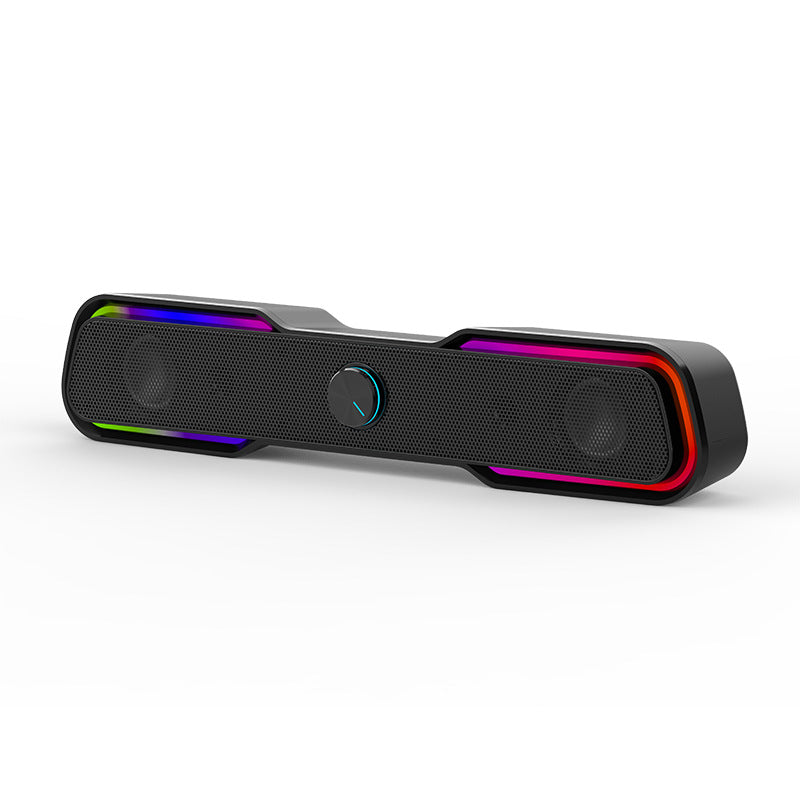 Multimedia Wired RGB Luminous Subwoofer Computer Notebook Mobile Phone Audio Box — view 3
