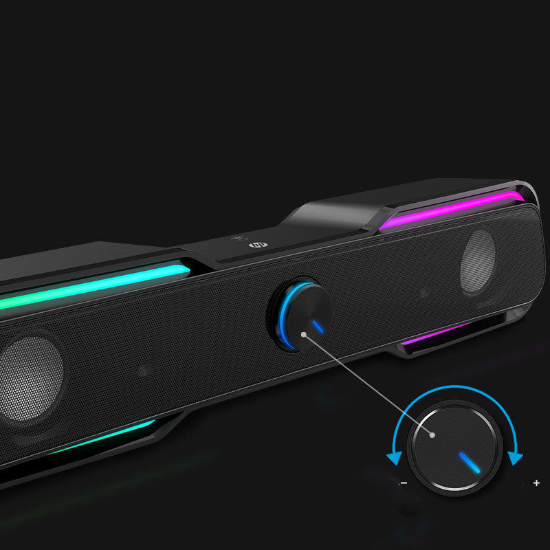 Multimedia Wired RGB Luminous Subwoofer Computer Notebook Mobile Phone Audio Box — view 4