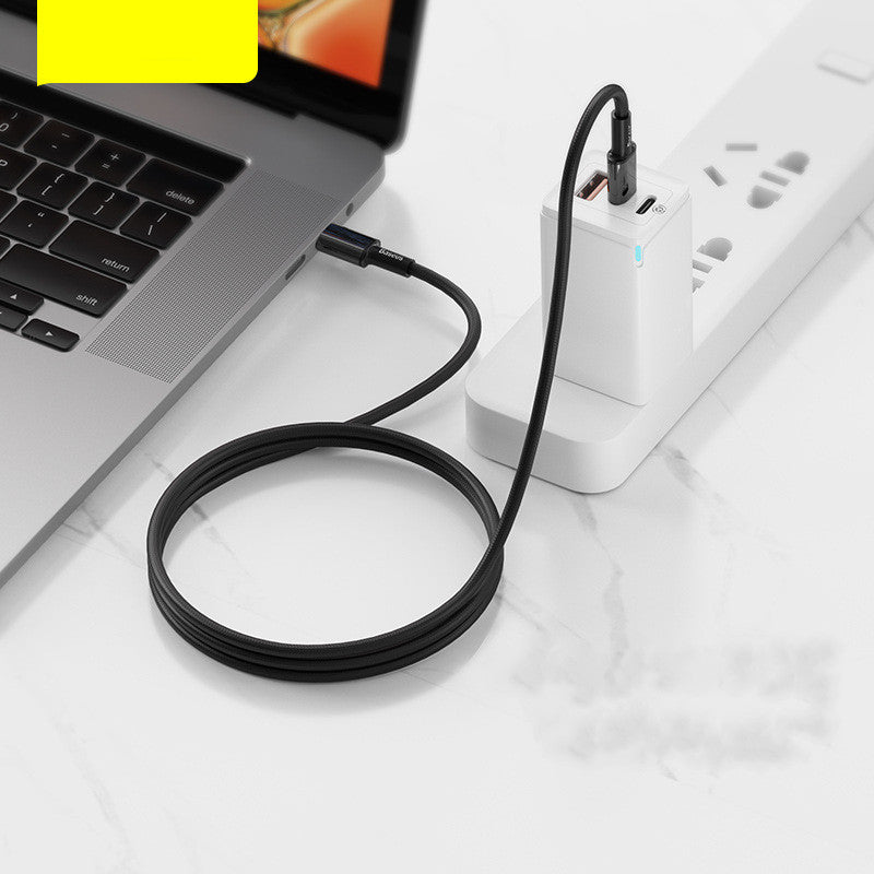 New High-density Braided Flash Charging Data Cable Dual Type-C Charger — view 4