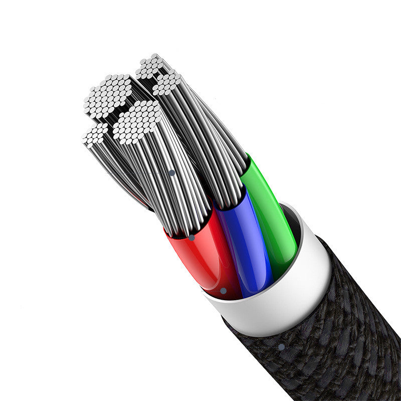 New High-density Braided Flash Charging Data Cable Dual Type-C Charger — view 5