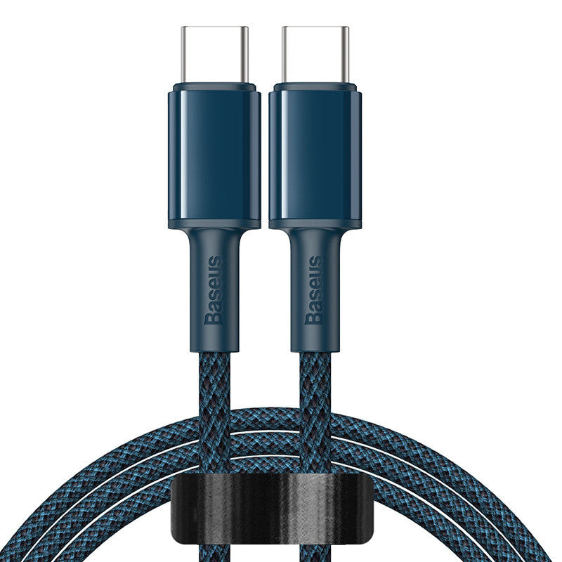 New High-density Braided Flash Charging Data Cable Dual Type-C Charger — view 2