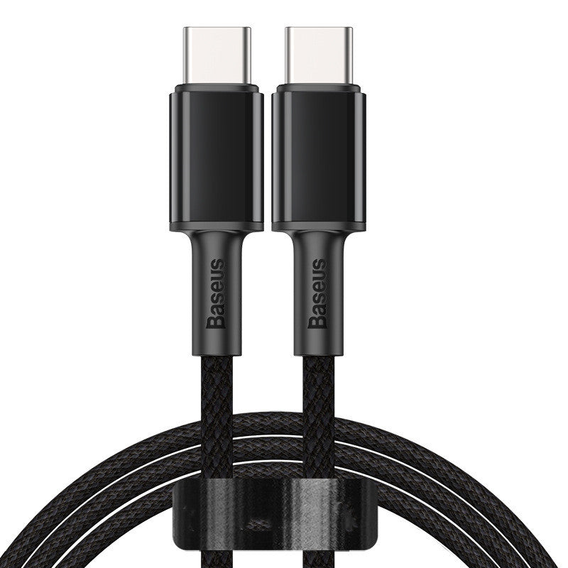 New High-density Braided Flash Charging Data Cable Dual Type-C Charger — view 6