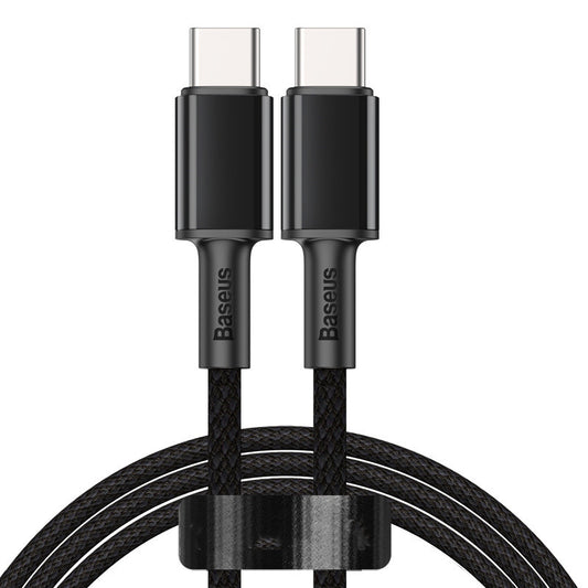 New High-density Braided Flash Charging Data Cable Dual Type-C Charger