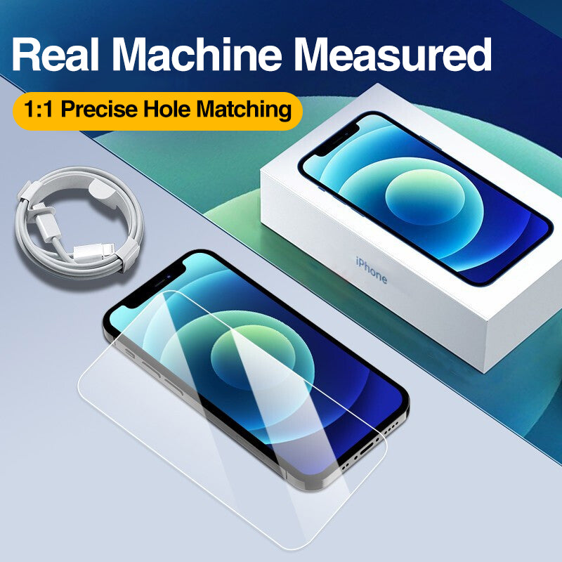 Compatible with Apple, 4Pcs Full Cover Tempered Glass for 12 Pro Max Screen — view 3