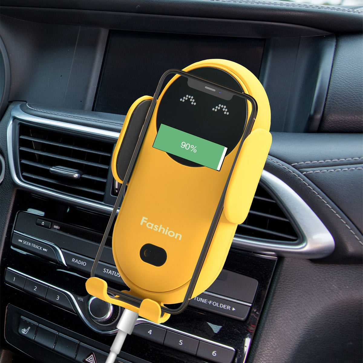 New S11 Car Wireless Charging Mobile Phone Navigation Bracket Infrared Sensor — view 6