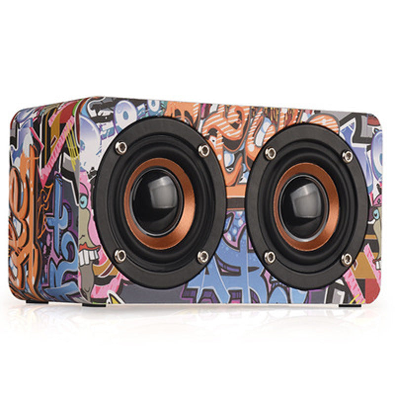 M5 Home Wooden Wireless Bluetooth Small Speaker Phone Computer Desktop Audio — view 5