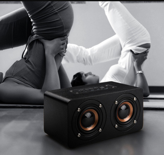 M5 Home Wooden Wireless Bluetooth Small Speaker Phone Computer Desktop Audio — view 3